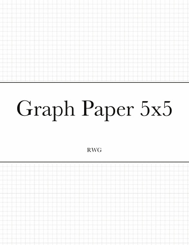 Graph Paper 5x5