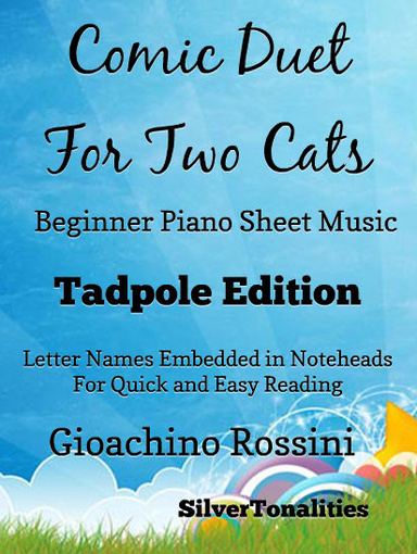 Comic Duet for Two Cats Beginner Piano Sheet Music