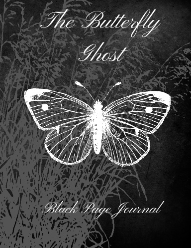 The Butterfly Ghost Black Page Journal