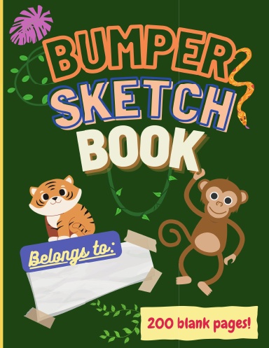 Bumper Sketch Book (Jungle Theme)