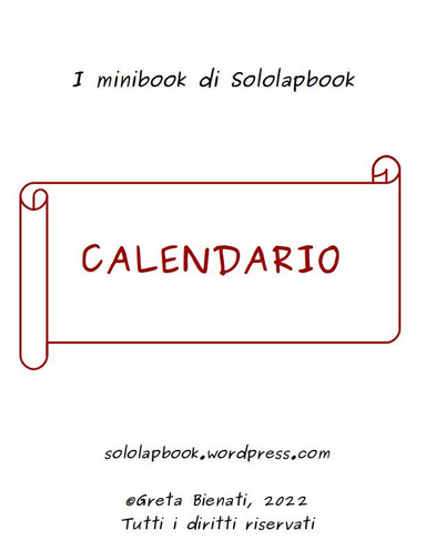 Minibook calendario
