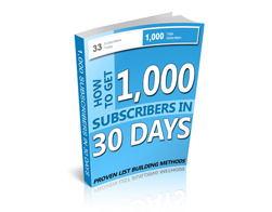 1000 Subscribers in 30 days