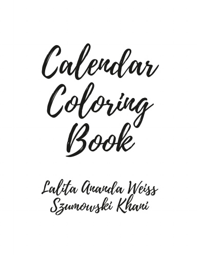 Calendar Coloring Book