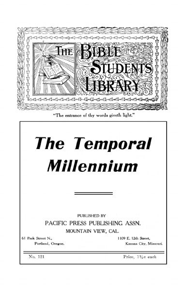 BSL 121 The Temporal Millennium