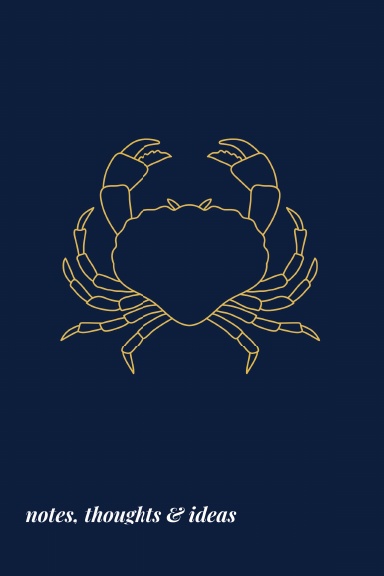Cancer Crab Zodiac Notebook