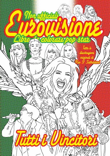 Non ufficiale Eurovisione Libro da colorare pop star: Edizione italiana