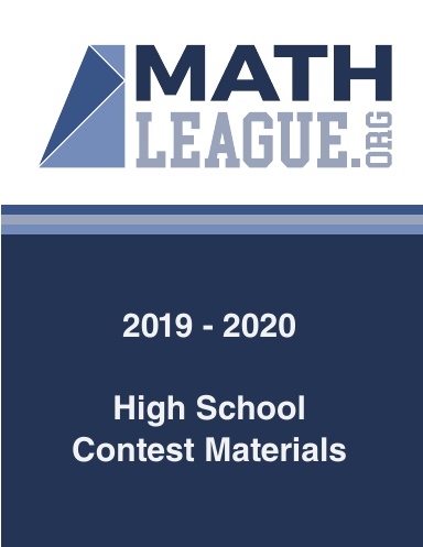 2019-2020 High School Contest Materials