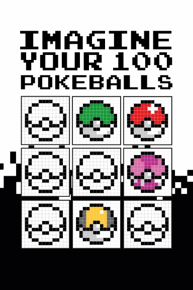 pokeball pixel art grid