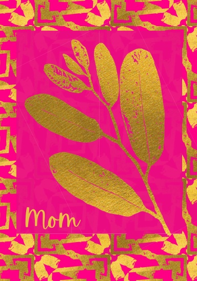 Mom Gold Leaves Journal
