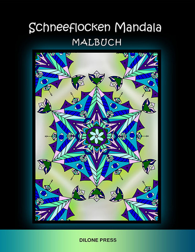 Schneeflocken Mandala Malbuch