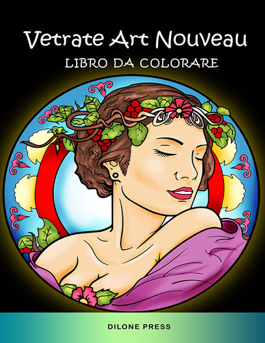 Vetrate Art Nouveau Libro da Colorare