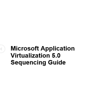 App-V 5.0 Sequencing Guide