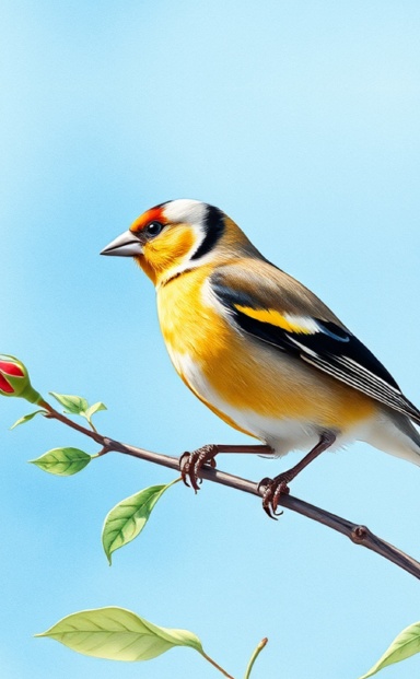 Goldfinch Pocket Size Unlined Journal