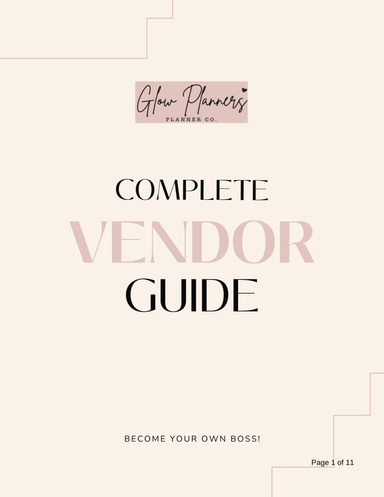 Complete Vendor Guide