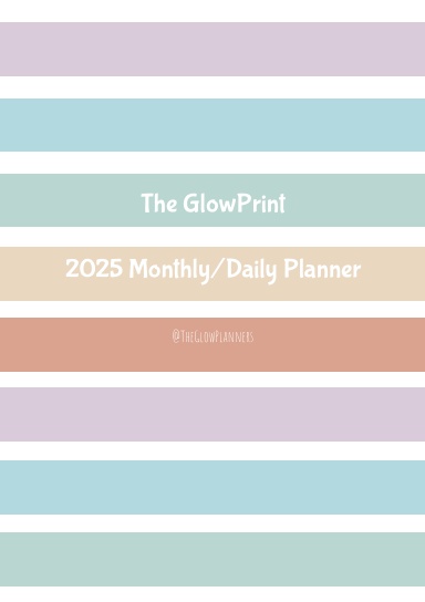 2025 GlowPrint Planner (5x8)