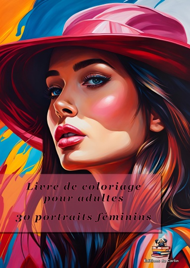 Livre de coloriage pour adultes - 30 portraits féminins