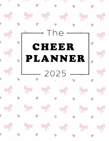Pink Bows Cheer Mom Planner