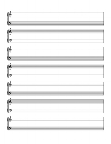 Piano Music Notebook