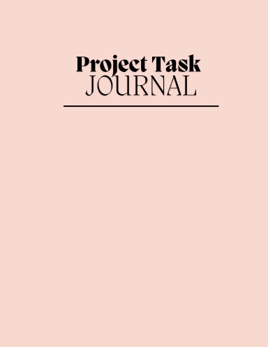 The Project Task Journal