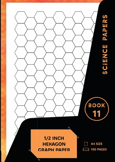 Science Papers - A4 1/2 Inch Hexagon Grid Graph Paper