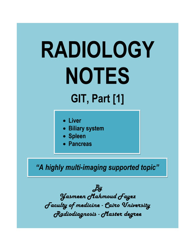 Radiology Notes GIT - Part 1