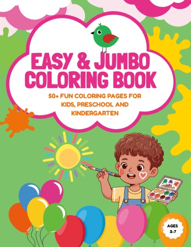 Easy And Jumbo Coloring Book