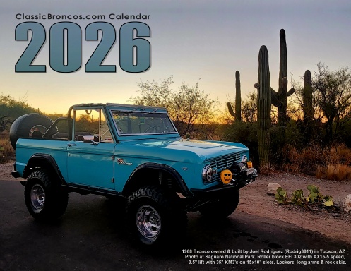 2026 ClassicBroncos.com Calendar