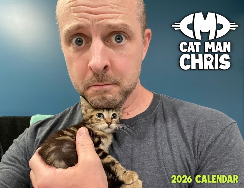 Cat Man Chris 2026 Calendar