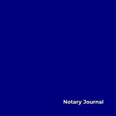 California Notary Journal