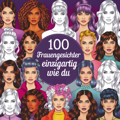 100 Frauengesichter