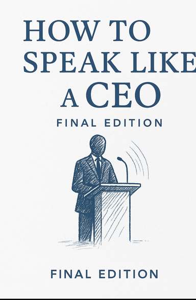 How To Speak Like A CEO- Final Editon/WorkBook