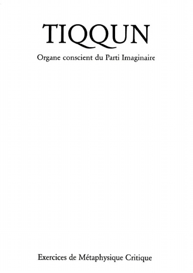 Tiqqun 1