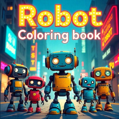 Robot Coloring Book