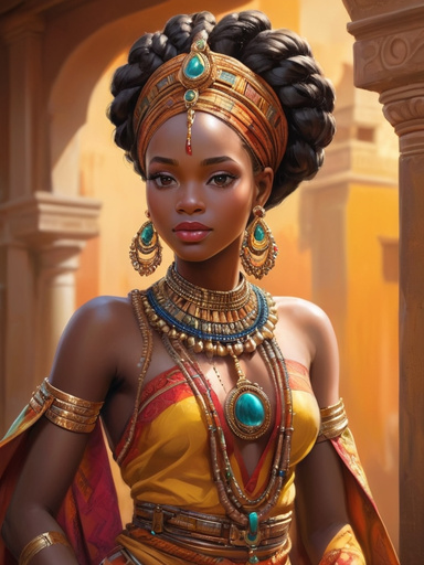 African princesses full of charm