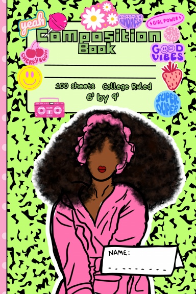 Green Apple Pop Babe Notebook