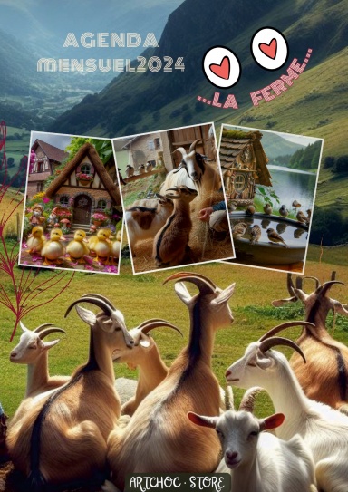 Agenda mensuel 2024 La ferme