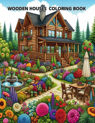 Wooden Houses Coloring Book