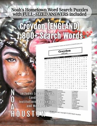 Noah's Hometown Word Search Puzzles with FULL-SIZED ANSWERS included CROYDON (ENGLAND)