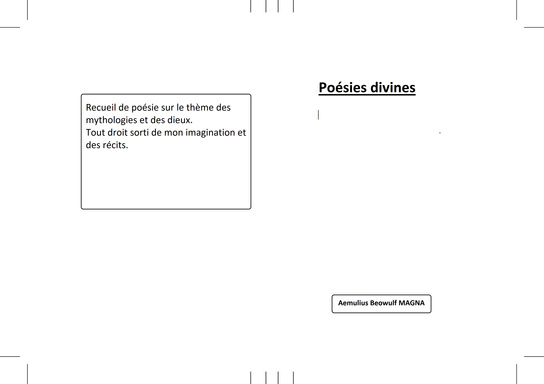 poésies divines