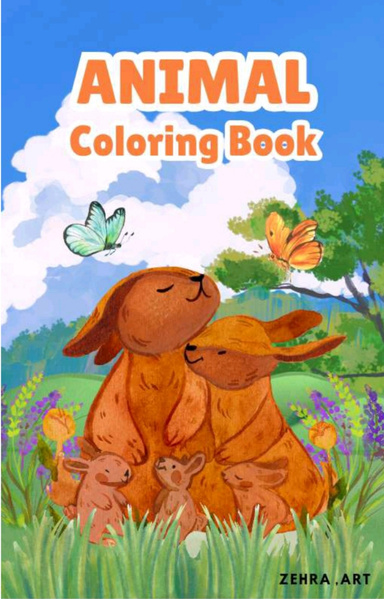 Animal colouring book