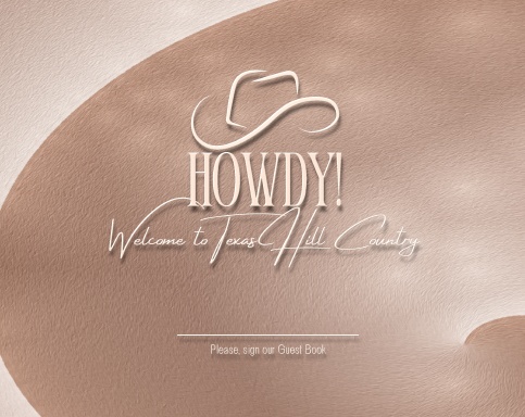 Texas Hill Country Guest Book: Rustic Cowboy-Themed Vacation Rental Journal for Memorable Stays & Guest Memories