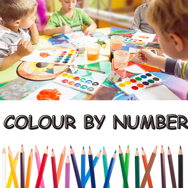 Colour By Number for kids II Kids Coloring By Number II Kids Activities II Kids Worksheet II Kids coloring Book