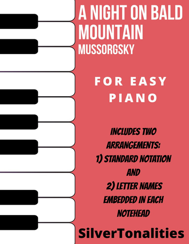 A Night On Bald Mountain Easy Piano Sheet Music Combo