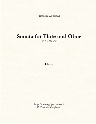Sonata for Flute and Oboe in C Major-FLUTE