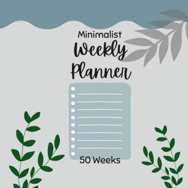 Minimalist Weekly Planner (50 Weeks)