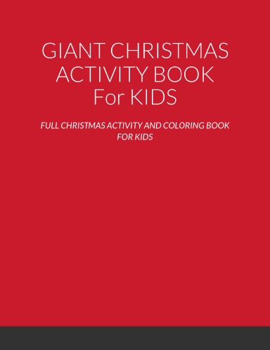 GIANT CHRISTMAS ACTIVITY BOOK for KIDS