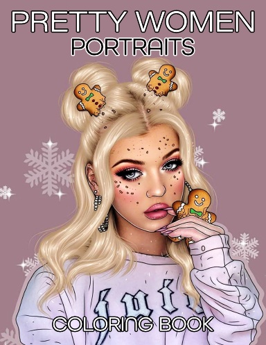 Pretty Women Portraits Coloring Book