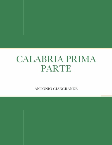 CALABRIA PRIMA PARTE