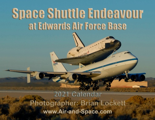 Space Shuttle Endeavour at Edwards Air Force Base, 2021 calendar