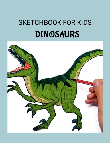 Sketch Book for Kids Dinosaur themed